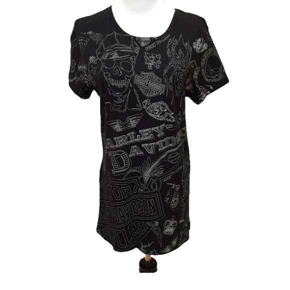 Harley-Davidson Tops - Harley-Davidson t-shirt Sherman, Texas skull
